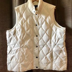 Land’s End women’s 2X down filled ski vest cream